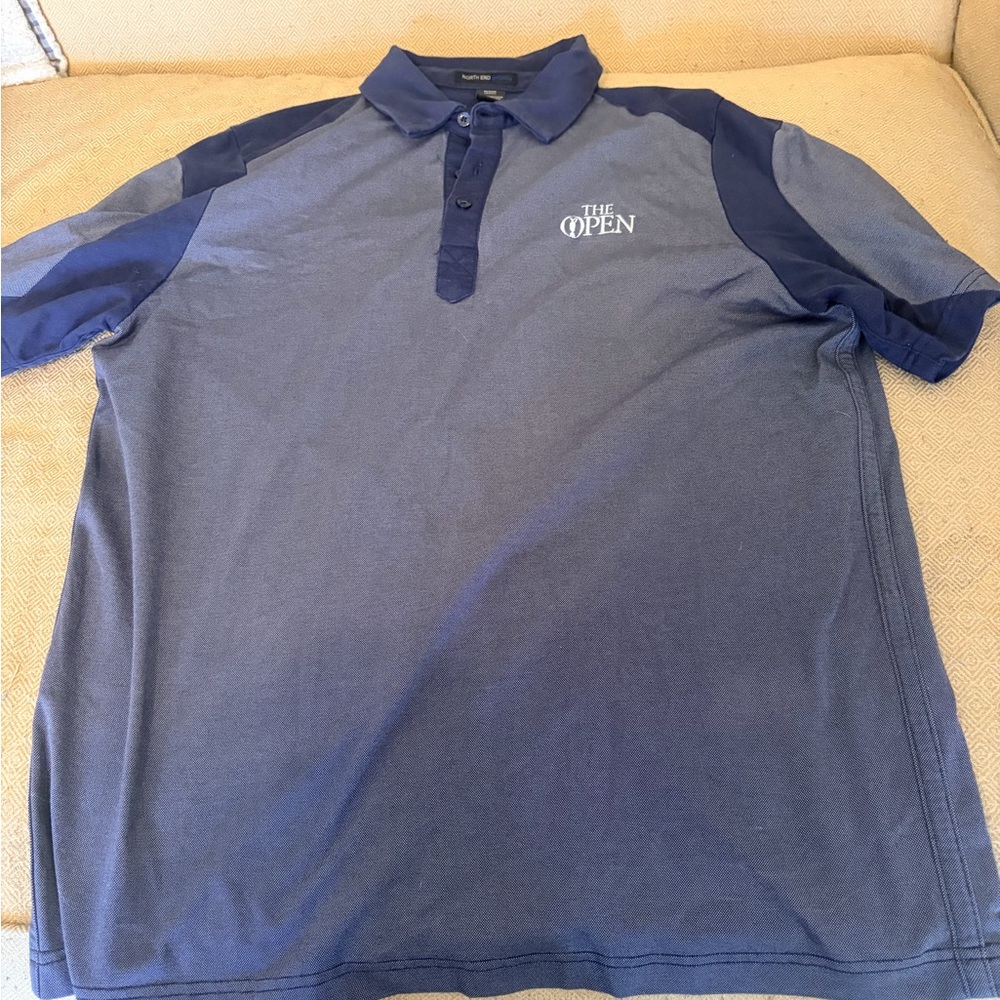 The Open North End Golf Polo Blue L NBC Golf
